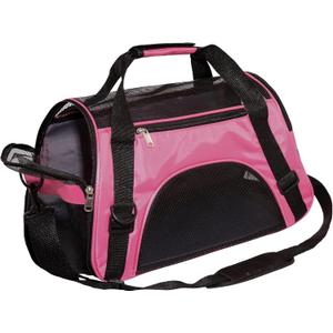 MuchL Pet Carrier Soft-Sided Carriers for Cat Carriers Dog Carrier for Small Medium Cats Dogs Puppies Pet Carrier Airline Approved Cat Dog Pet Travel Carrier (Medium,Pink)