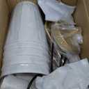 Brass Gold Chandeliers for Dining Room, 5-Light Modern Pendant Light Fixture Over Table with White Shade Farmhouse Lighting Fixtures for Living Room Bedroom Hallway Height Adjustable