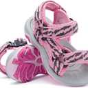 Weestep Girls Boys Comfort Sandals Adjustable Straps for Toddlers Little Kid (Pink)