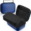 EVA Hard Case with Customizable Foam 7.1 x 4.7 x 3.1 Inch Protective EVA Carrying Case Shockproof Outdoor for Camera, Digital Products, Electronic Instruments with Knife, Blue