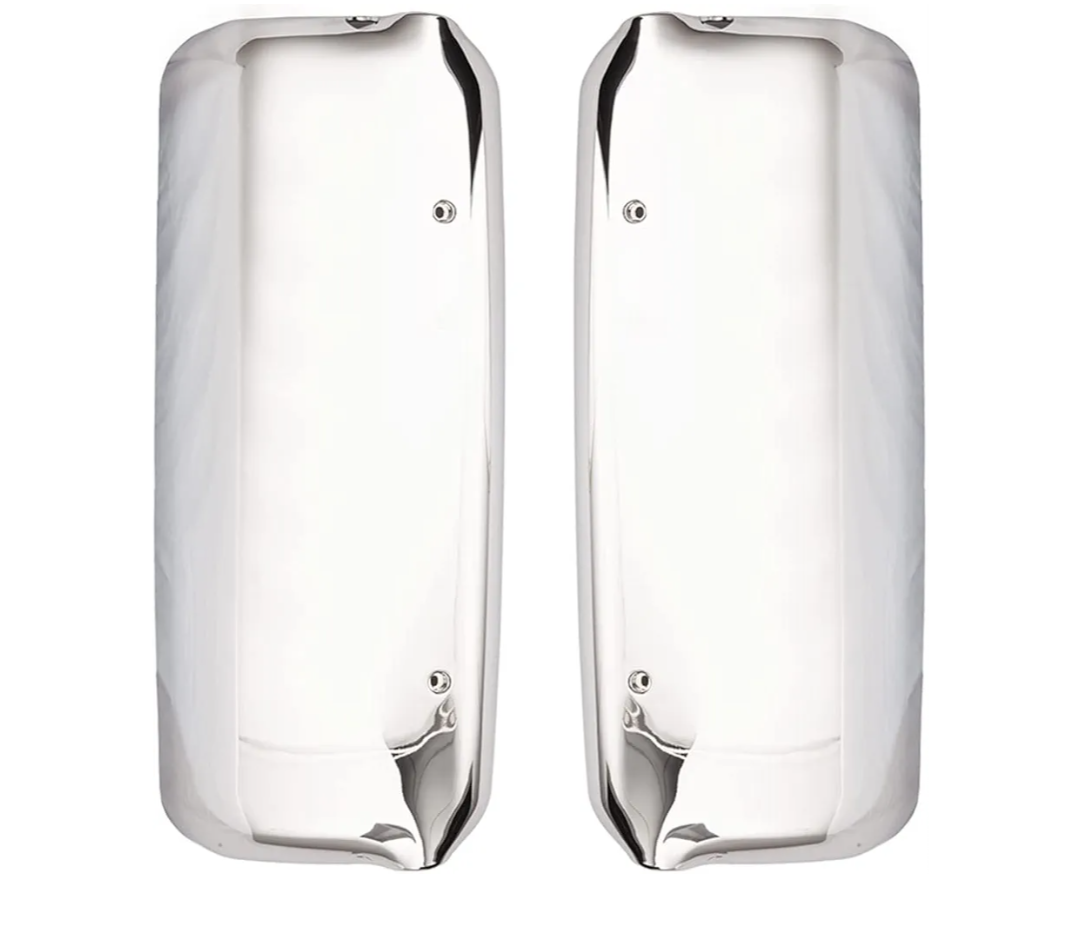 Door Mirror Cover for Freightliner Columbia, Driver and Passenger Side Chrome Housing Replacement SEPEY for Freightliner Columbia 2005-2015 Trucks, A Pair