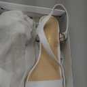 DREAM PAIRS Women's Platform Heels Block Chunky Open Toe Ankle Strap Heel Fashion Wedding Party Dress Sandals Shoes (8.5, White)