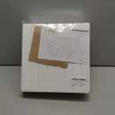 Bumusty Large Cork Board Alternative-47 x35 Felt Bulletin Board Tiles, with 30 Pushpins, 70 Adhesive Tabs, 12-Pack Slat Wall Paneling, Cork Boards for Office Push Pin Board Felt Board-Milky White