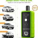VXDAS 2IN1 TPMS Relearn Tool Super GL50448 for GM and Ford with Model Switch Button,Tire Pressure Sensor Monitor Reset Activation for Buick/Cadillac/Chevrolet/GMC/Lincoln 2025 Edition(Green)