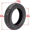 10x2.50 Tire + Inner Tube Set for 6 RIM 10" Scooter Wheels Electric Scooter Swagcycle Hover Board Smart Self Balancing Electric Scooters 36V 48V 400W 500W 800W Hub Motor