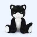 SuzziPals Heatable & Coolable Black and White Cat Stuffed Animal, Cat Heating Pad Microwavable for Soothing & Relaxation, Lavender Scented Tuxedo Cat Plush Toy for Stress Relief, Cat Toys for Kid