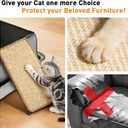 Stainless Steel Cat Litter Box with Natural Sisal Cat Scratching Mat Non-Sticky,Anti-Leakage,Easy Cleaning