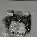 Handmade Fox Wolf Cat Ears Headband Furry Animal Cosplay Costume accessory for Halloween Party Festival (Blackwhite)