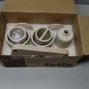 ZCCZ Beige Bathroom Accessories Set 6 Pieces - Toothbrush Holder, Lotion Dispenser, Qtip Container, Vanity Tray, Tumbler - Countertop Organizer for Bathrooms - Elegant and Functional Dcor Set