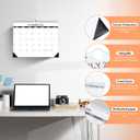 2 x Wall Calendar 2026-2027, Jan 2026 to Jun 2027, 18 Months Calendar 14.7 * 11 Inch, Wall Calendar for Home or Office Planning and Organizing-White