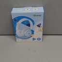 iClever BTH22 Kids Bluetooth Headphones, 60H Play Time, USB C Fast Charging, Bluetooth 5.4, AUX Cord,Safe Volume 74/85 dBA,Toddler Headphones for iPad/Tablet/Travel/School, Blue