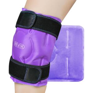 REVIX Knee Ice Pack for Injuries Reusable, Gel Ice Wrap with Cold Compress Therapy for Swelling, Bruises, Injuries, Arthritis, Hands-Free Application