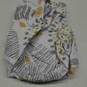 Round Vinyl Fitted Tablecloth with Flannel Backing Elastic Edge Design Table Cover Waterproof Oil-Proof PVC Table Cloth Stain-Resistant Best for 37"-44" Round (Floral)