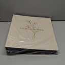 Lanpn Wedding Photo Album 4x6 1000 Pocket Photos Slip in, Linen Cover Large Capacity Newlywed Marriage Album Hold 1000 Horizontal Vertical Photos (Flower, Beige)