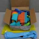 Collapsible Beach Toys for Kids Toddlers, Collapsible Sand Bucket and Shovels Set with Mesh Bag, Travel Sand Castle Building Kit, Sandbox Toys, Foldable Beach Essentials for Toddlers Kids Age 3-10