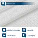 Barossa Design Soft Light-Weight Microfiber Fabric Shower Liner or Curtain, Hotel Quality, Machine Washable, Water Repellent, White, 70 x 72 inches