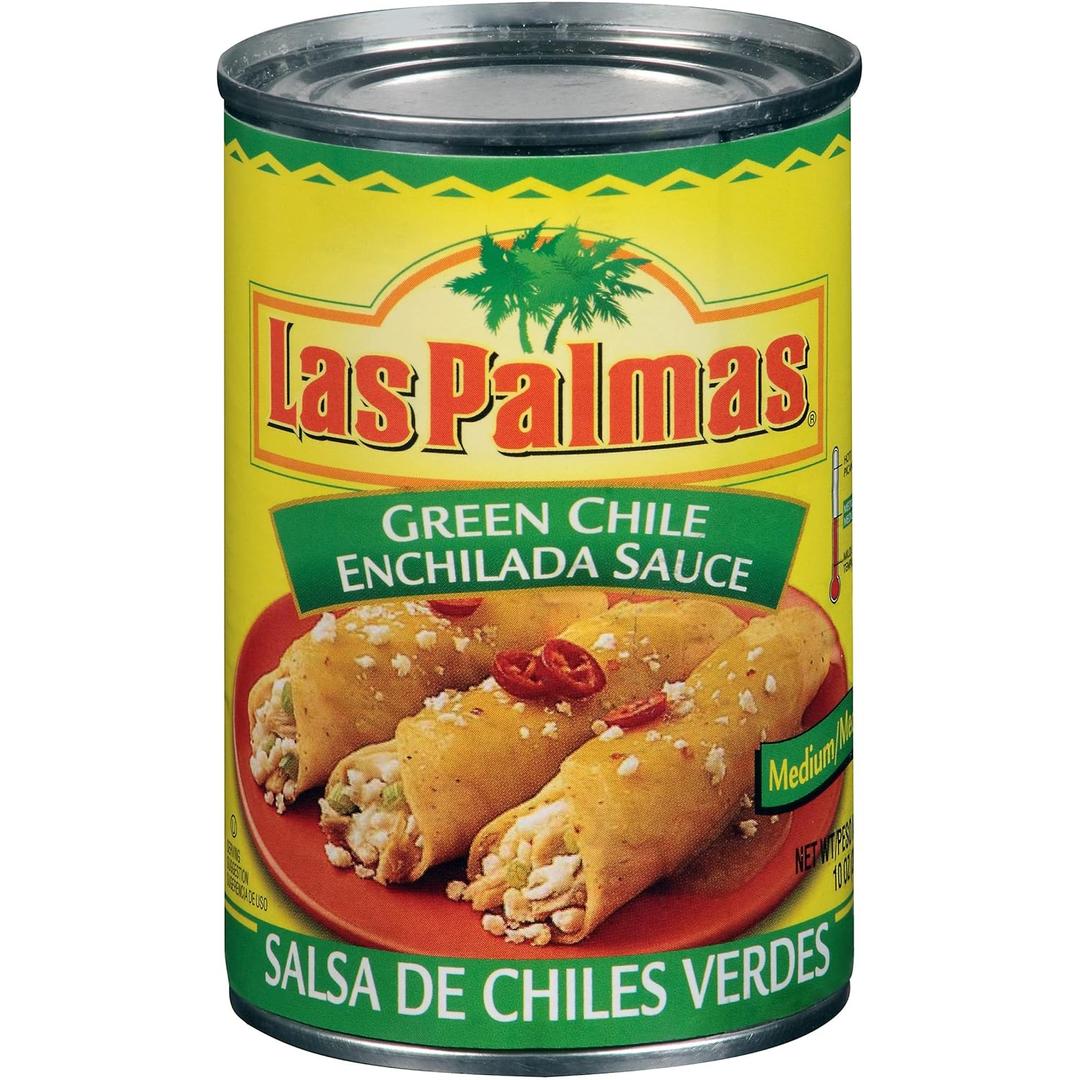 Las Palmas Green Chile Enchilada Sauce, Medium, 10 Ounce (Pack of 24) Best By Jan 23, 2027