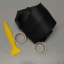 faccaibbg Center Console Cover for Toyota Highlander 2020-2024 2025(Black), Waterproof Leather Anti-Scratch Armrest Cover for Highlander Accessories(4 Pieces) Need to use with The provided Tape.