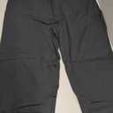 Houmous Womens Cotton Barrel Pants 26" Stretch Lounge Golf Travel Casual Slacks Belt Loops Pockets (26 Inseam, Black, X-Large)