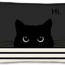 Cat Makeup Bag,Cat GiftsBlack Cat Purse,Gifts For Cat Lovers,Small Cute Makeup Bag Cosmetic Bag For Women Teen Girls,Birthday Gift,Cat Owners Gifts,Cat Lady Gifts For Women(Black)