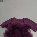 Newborn Photography Outfits Girl, Baby Girl Photoshoot Props, Lace Romper with Headband for 0-3 Months Newborn (Purple)