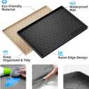 Silicone Sink Mat 19" x 19", Waterproof Kitchen Mat for Sink, Counter and Cabinet