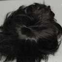 Kaneles Mens Short Black Straight Wigs Natural Middle Part Synthetic Hair Daily Cosplay Costume Fluffy Wig(Black)