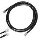 APG Printer Interface Cable CD-101A, RJ12 6-Pin to RJ45 8-Pin Male,Cash Drawer to Receipt Printer Connection, Compatible with Star TSP Series & Select Epson Printers (Black-5ft)