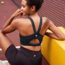 RUNNING GIRL Sports Bras for Women, Molded Cup High Impact Sports Bra Workout Bras for Women High Support Racerback (Black, M)