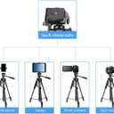 61 Camera Tripod,Cell Phone Tripod Stand with Travel Bag and Phone Holder, Professional Travel DSLR Tripods Compatible with Cameras, Cell Phones, Projectors, Webcams, Spotting Scopes