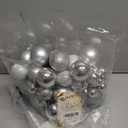 Christmas Ornaments for Xmas Trees,Silver Shatterproof Christmas Ball Ornaments (32 pcs)