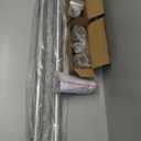 6Ft Industrial Metal Stairs Handrail Kit, Sturdy Wall Mount 304 Stainless Steel Hand Rail, Indoor Outdoor Stair Railing Wood Concrete Brick Wall,1.65 in Round Pipe Grab Bar, Silver