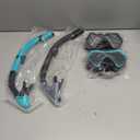 Snorkeling Gear for Adults Kids, Dry-Top Snorkel Set, 180°Panoramic Wide View Diving Mask Breathing Freely Snorkel Mask for Snorkeling Scuba Diving Swimming Travel