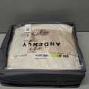 Andency Ivory Comforters Queen Size, 3 Pieces Solid Shabby Chic Farmhouse Bedding Comforters & Sets, Lightweight Fluffy All Season Soft Down Alternative Bed Set for Women Men (Queen (90"x90"))