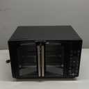 Gourmia Toaster Oven Air Fryer Combo 17 cooking presets 1700W french door digital air fryer oven 24L capacity accessories, convection rack, baking pan tray recipe book GTF7460, Large, Black