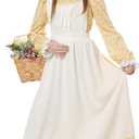 Girls Prairie Girl Costume (Large, Yellow)