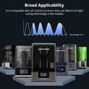 ANYCUBIC 3D Printer Resin, ABS-Like 3.0 Resin for 8K/14K/16K 3D Printing, Strong Strength, High Precision, Low Odor, Wide Compatibility for All LCD Resin 3D Printers (Grey, 1kg)