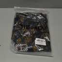 DiBanGu Men's Silk Paisley Dress Shirt Formal Long Sleeve Button-Down Casual Shirts for Wedding Party (X-Large, Black Gold)