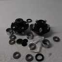 2 Sets Trailer Hub Kit 5 Bolt 4.5, Trailer Axle Kit for 3500 lb 5 Lug Trailer Hub with Extra Dust Cap and Rubber Plug
