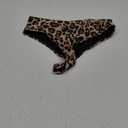 Zmart Women High Waist Thong Bikini Bottoms High Cut Swimsuit Bathing Suit Cheeky Brazilian Swimwear Bottom (X-Large, Leopard)
