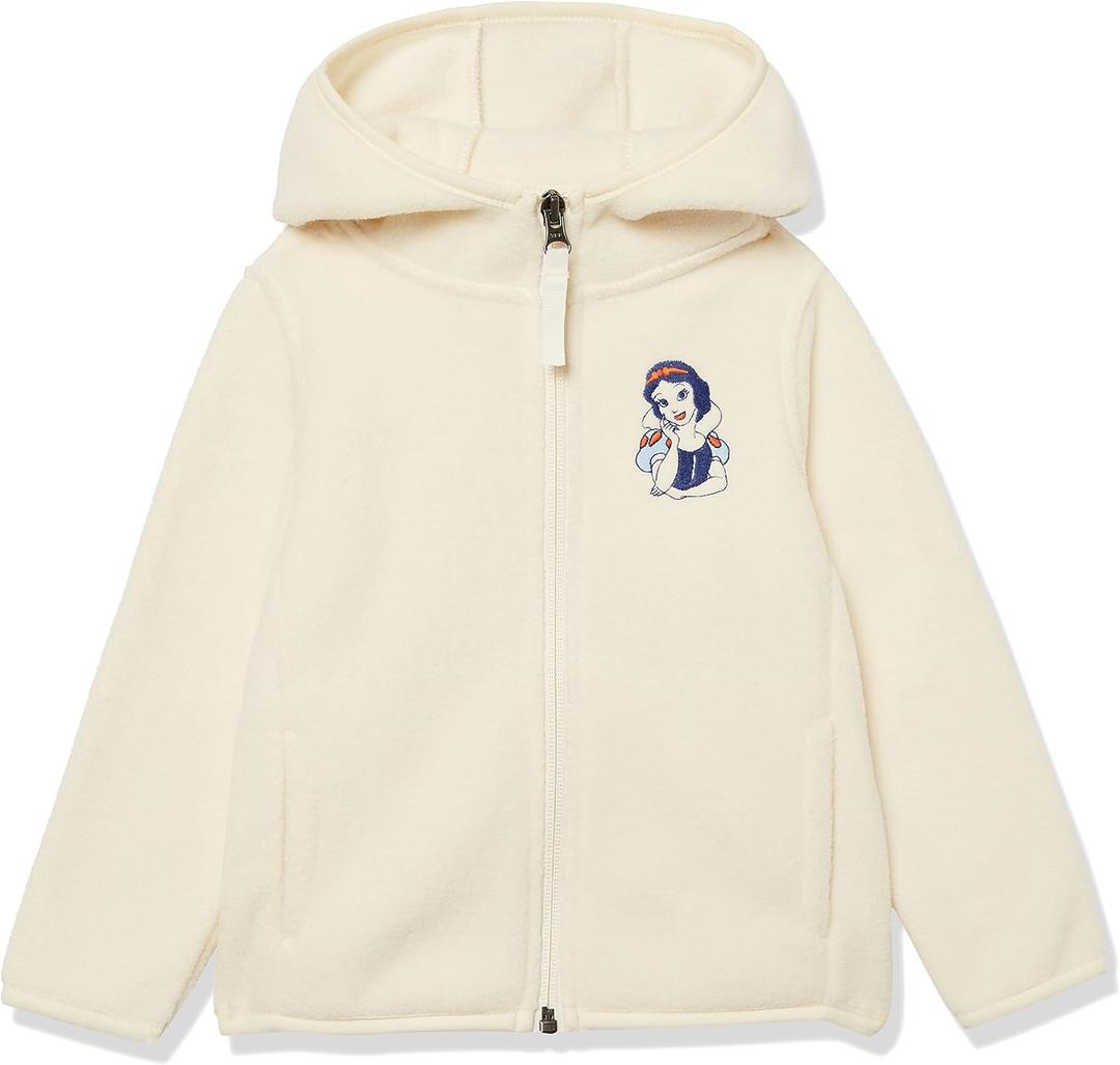 Amazon Essentials Disney | Marvel | Star Wars | Princess Girls and Toddlers' Polar Fleece Full-Zip Hooded Jacket (Beige, XXL)