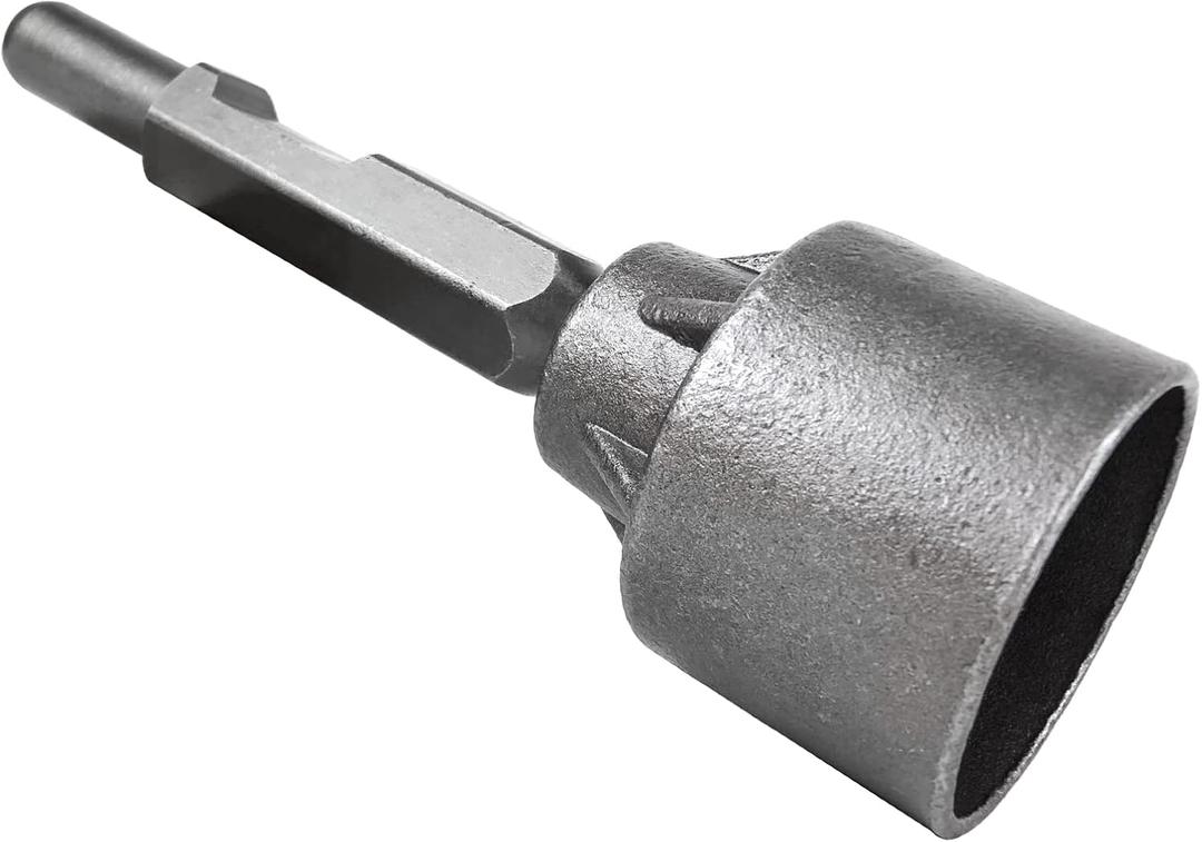 30 mm Hex Shank T Post Driver Pile Socket,30mm Demo Hammer Attachment
