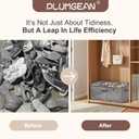 Shoe Organizer for Closet (2-Pack:16+24-Cell) | Large Collapsible Fabric Cube Storage Boxes w/Clear Cover | Fits up to 20-40 Pairs Sandals/Sneakers | Space-Saving for Bedroom & Small Spaces