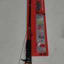 Ugly Stik 5’ Complete Spincast Kit Fishing Rod and Reel Casting Combo, Ugly Tech Construction with Clear Tip Design, 5’ 2-Piece Rod, Red