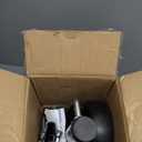 Upgraded Spoke Wheel Trailer Jack, 10" Vertical Movement, 1500 lbs, for RV, Boat, Trailer and More, Black