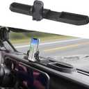 LIUQING Car Phone Mount Holder, 360 Rotating for Jeep Wrangler JL/JLU & Gladiator JT 2024-2025 | Dash Storage Tray Accessory with ABS Material | No-Drill Installation (Excludes 4XE Models)