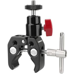 CAMVATE Super Clamp Articulated Mini Ball Head with 1/4"-20 Thread Hole - 1414