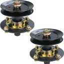 2 Pack 753-05319 Spindle Assembly with 756-0486 Pulley Replaces MTD 717-0906A Spindle Replacement Kit, Spindle Kit 753-05319, 717-0906 917-0906A 717 0906 753 05319 for MTD Tractors