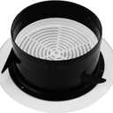 Qtqgoitem Adjustable Circle Vent Grille 150mm Round Ducting Ventilation Cover (model: b05 e1b 9d1 9f3 351)