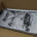 Pots and Pans Organizer for under Cabinet Pull Out Cabinet Organizer Sliding Pot and Pan Organizer in Kitchen, Cabinet Pull Out Shelves, for Pots, Lids and Pan Organizer with Two Types of Shelves (1 Pack), Black